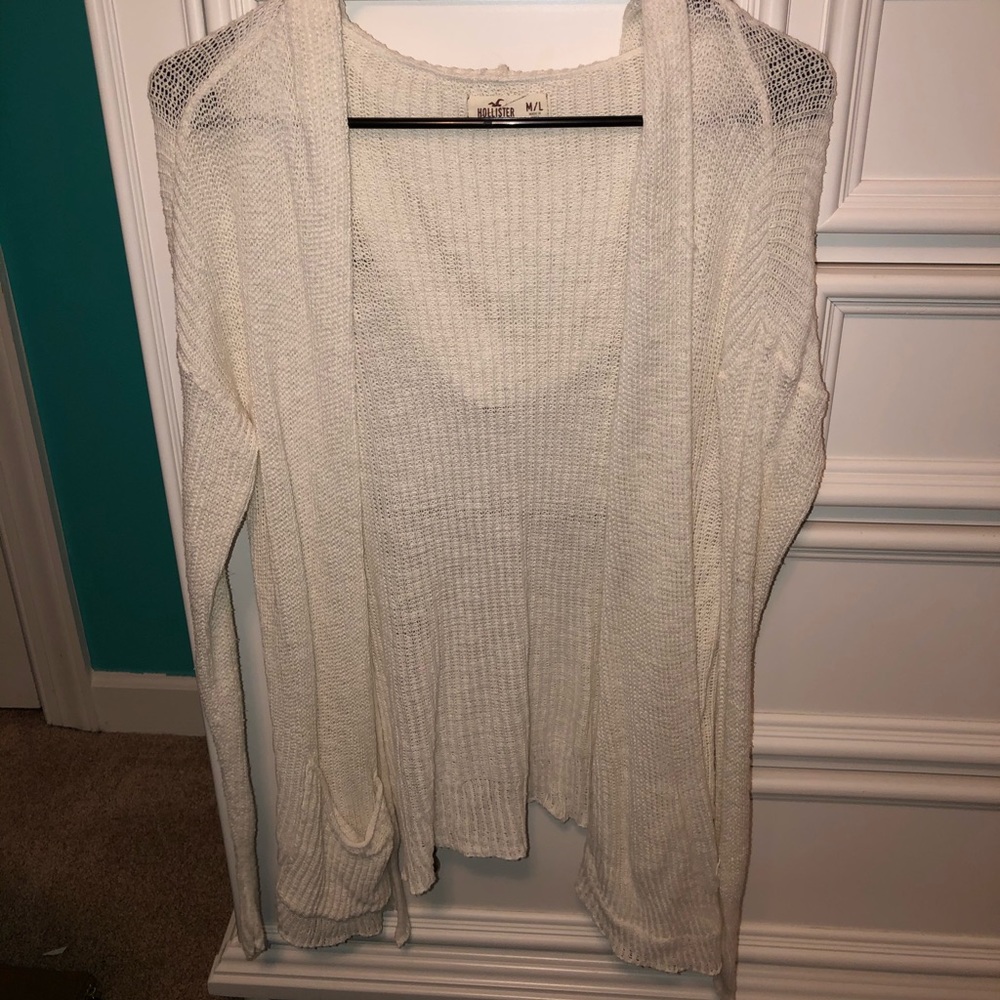 long white sweater